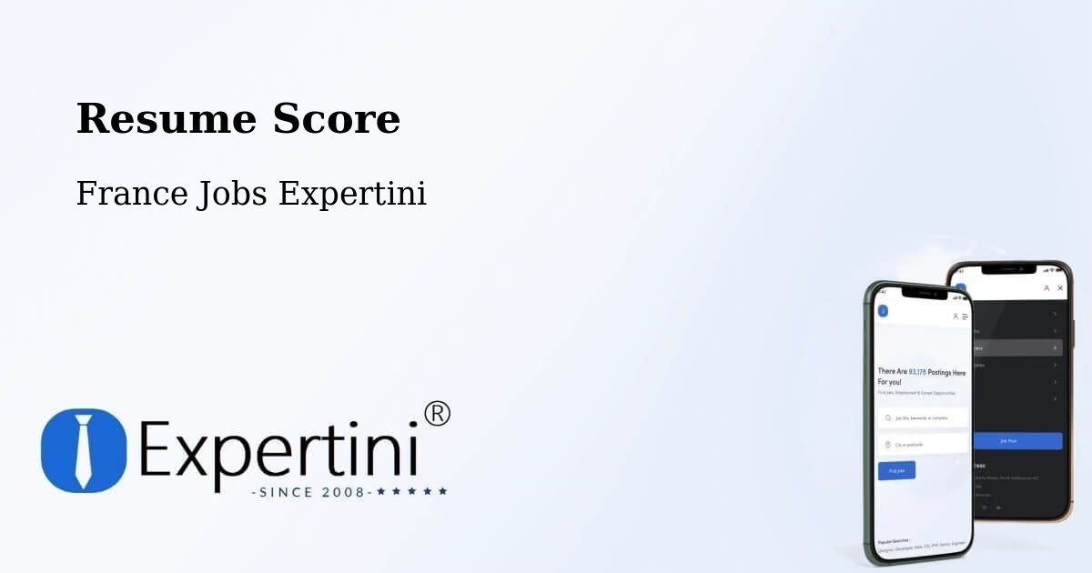 Resume Score & Job Description Match Tool – Bazouges La Pérouse - France Jobs Expertini